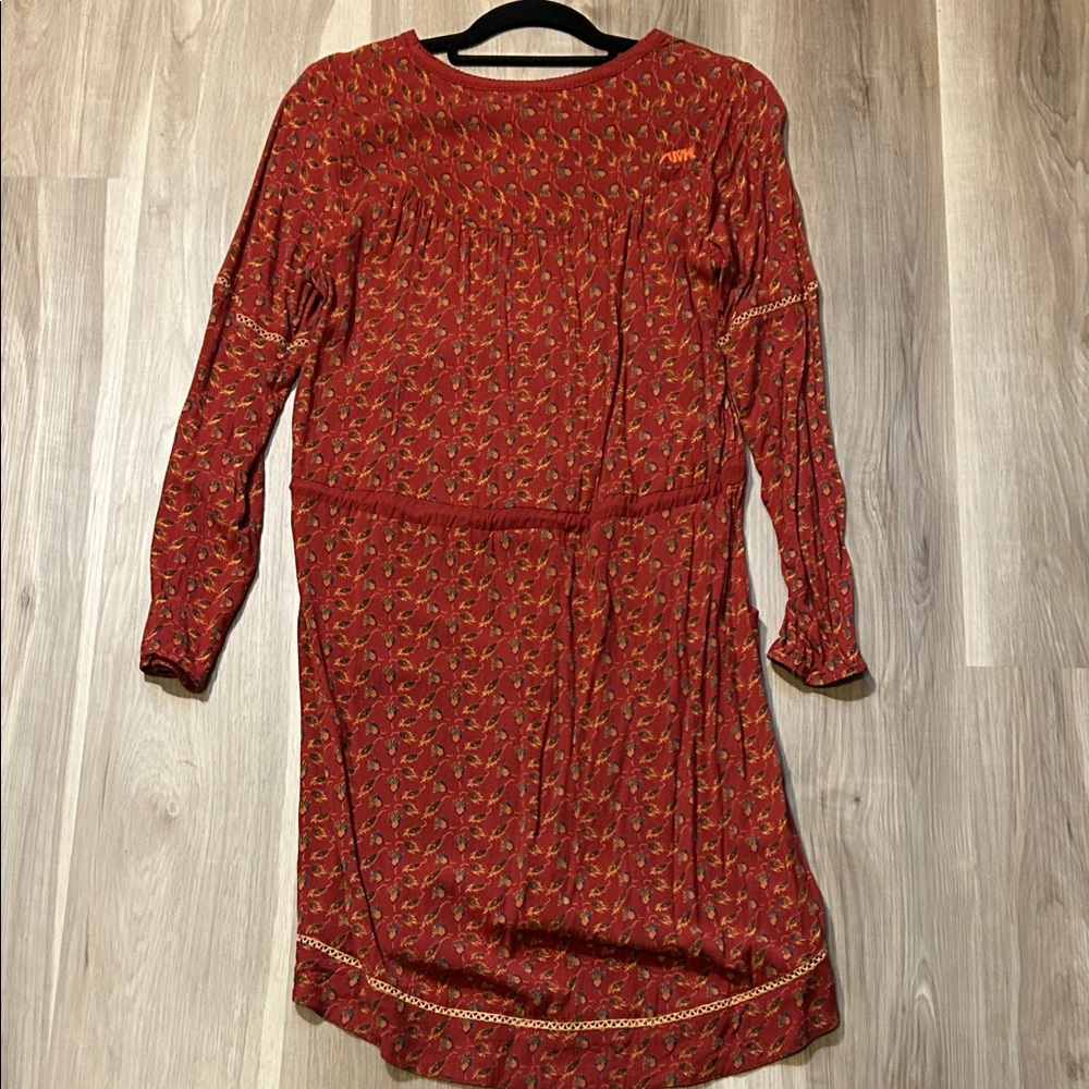 Mountain Khakis Red Floral Long Sleeve Dress - Picture 6 of 7